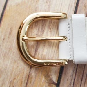Michael Kors Accessories - Michael Kors White Leather Braided Belt Michael Kors Accessories - Michael Kors White Leather Braided Belt